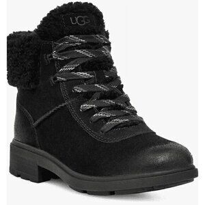 Ugg Harrison Cozy Lace-Up Waterproof Boot in Black Size 6 BRAND NEW